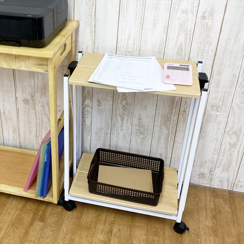  キッチン ワゴン おりたたみ キッチン収納 画像 