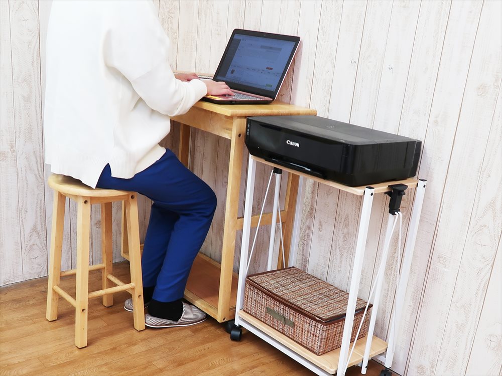  キッチン ワゴン おりたたみ キッチン収納 画像 