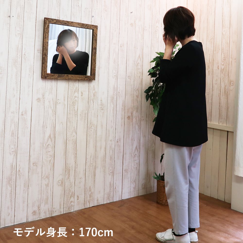ウォールミラー アンティーク おしゃれ 鏡 壁掛け ミラー 50 洗面台
