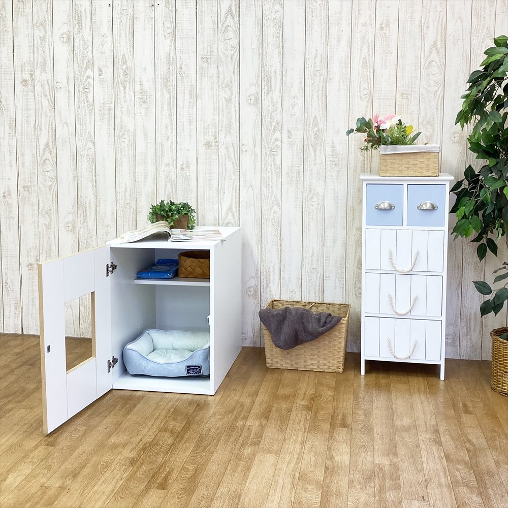 猫 トイレ カバー ボックス 隠す 棚付き 木製 トイレカバー ネコ