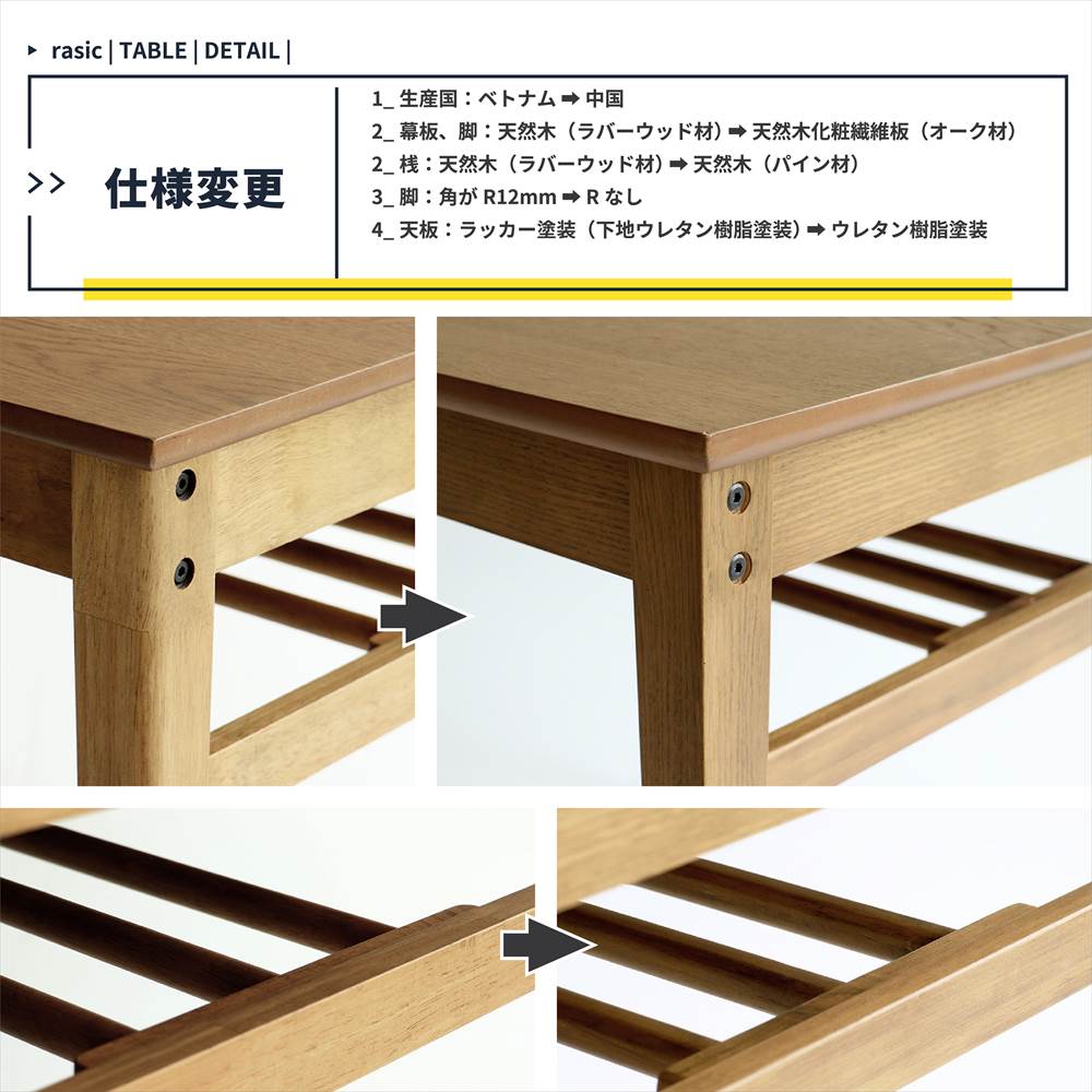 木製ダイニングテーブル 幅120 cm 奥行75 cm 高さ70 cm ダイニングテーブル 幅75cm 奥行75cm 高さ72cm 天然木 食卓