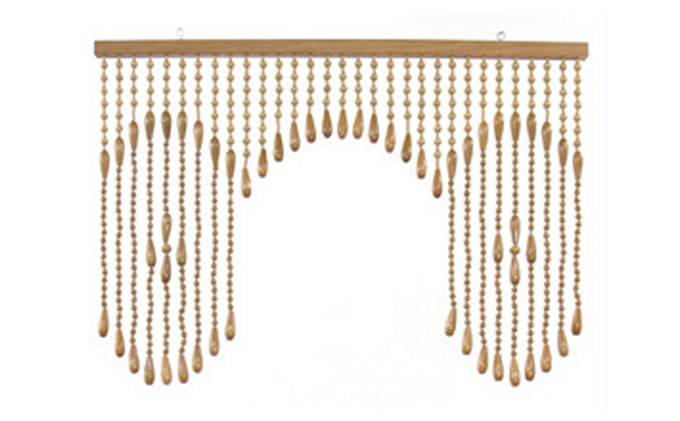 珠のれん たまのれん のれん 昭和 レトロ 手作り 国産 : ナチュラル