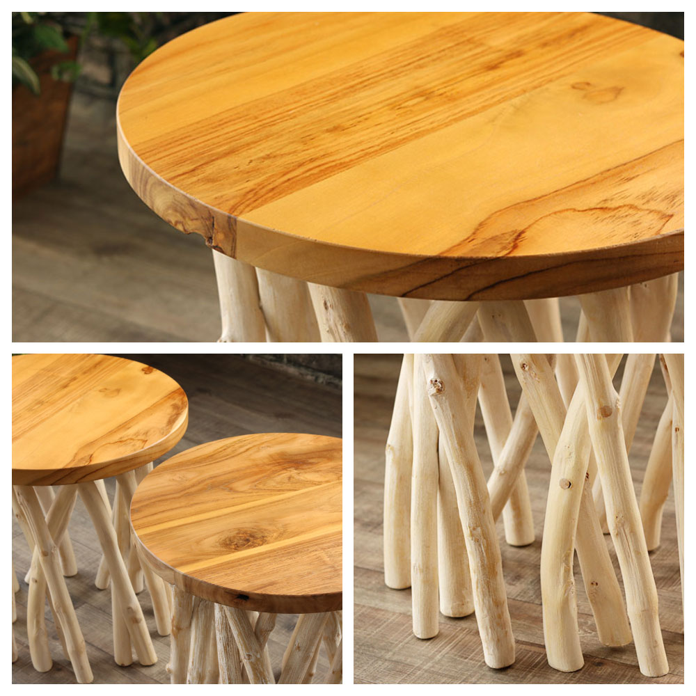 本日特価】 aCBi SERIES アクビーシリーズ 木製サイドテーブル 毎日の生活をバリ島のエスニックな癒やしのアジアン空間に サイドテーブル  北海道·離島の場合→都度見積もり:承諾します。