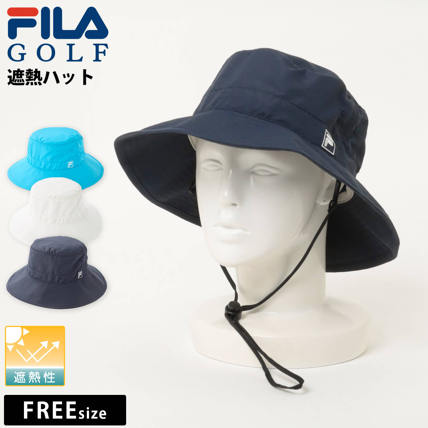 FILA GOLF フィラゴルフ ゴルフキャップ メンズ レディース COOLMAX
