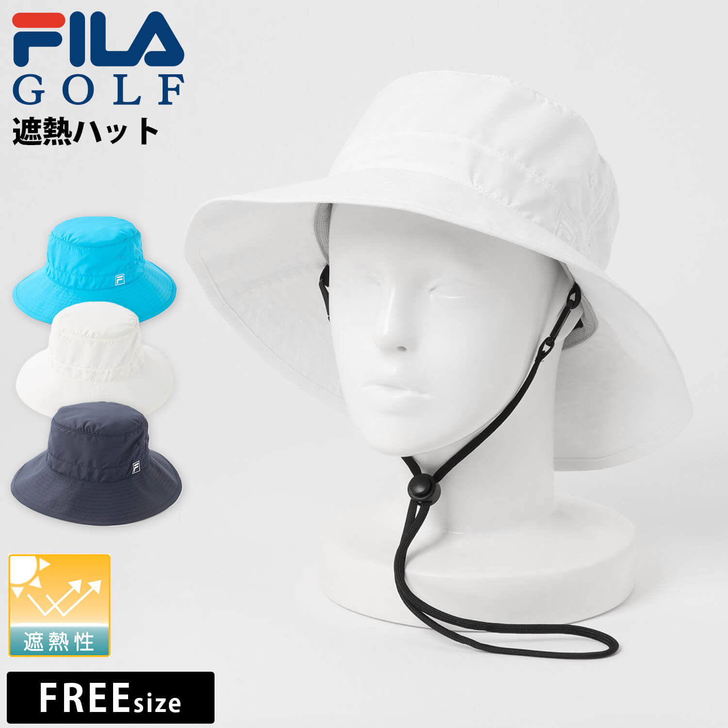 FILA ゴルフ帽 FILA GOLF フィラゴルフ ゴルフキャップ メンズ レディース COOLMAX