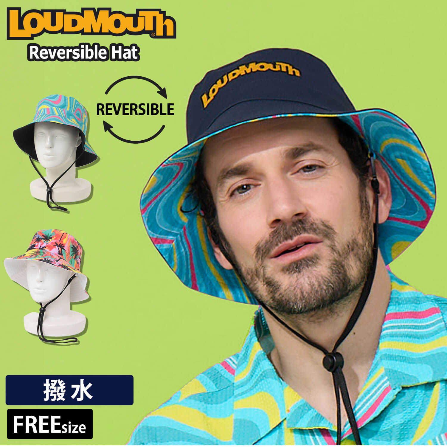 LOUDMOUTH（ラウドマウスゴルフ） 特価 ラウドマウス バケットハット