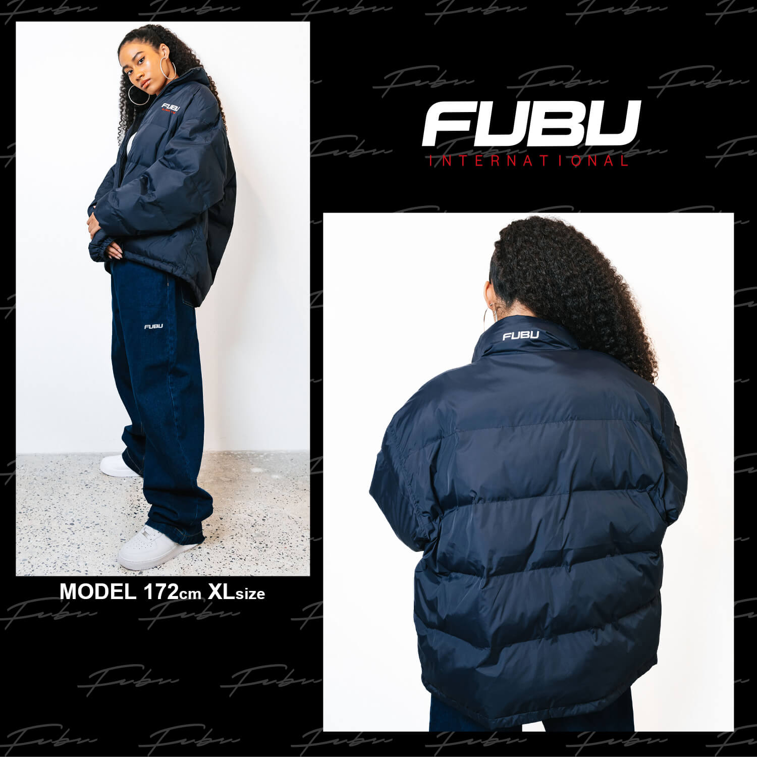 FUBU（フブ） 中綿ジャケット リバーシブル メンズ レディース 長袖