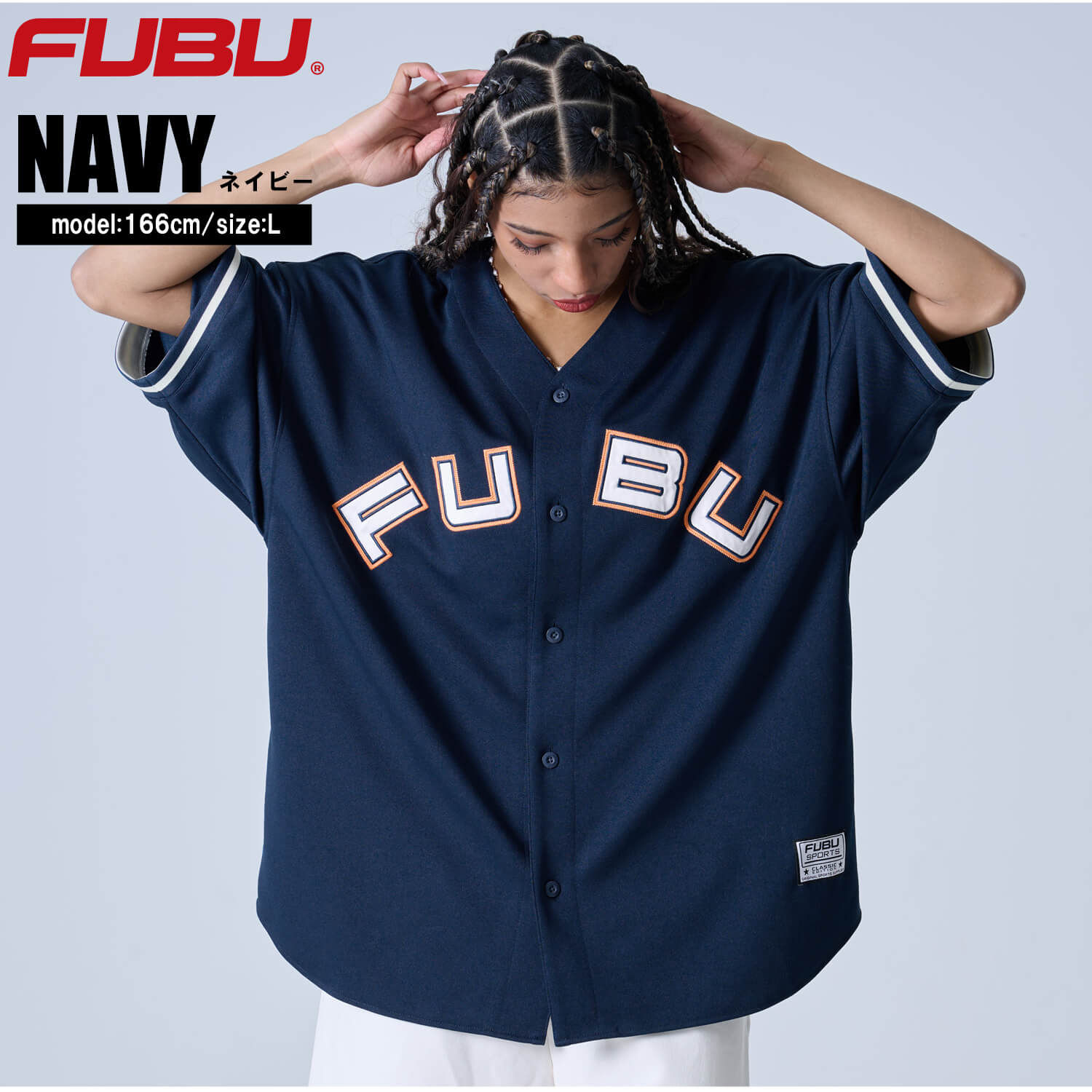 FUBU（フブ） P5倍FUBU ベースボールシャツ 半袖 オーバーサイズ