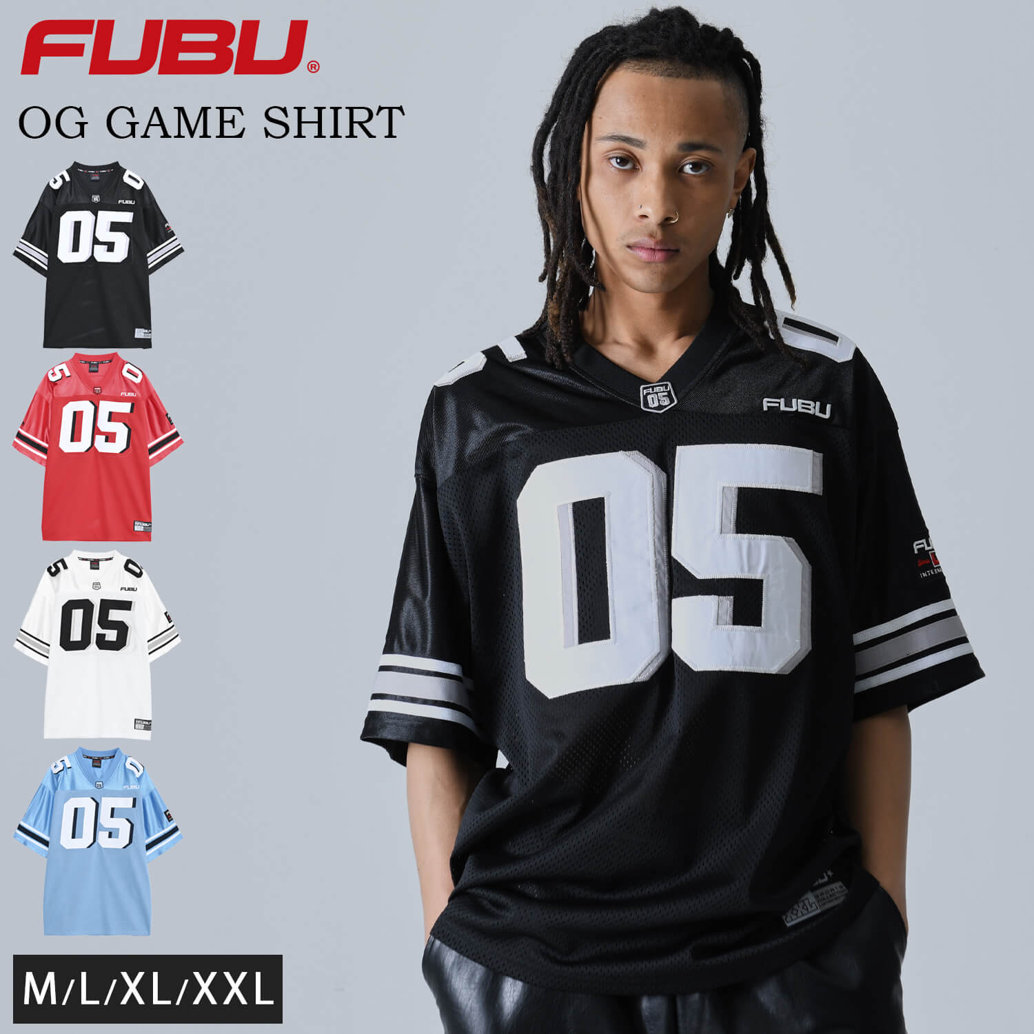 FUBU（フブ） ゲームシャツ メンズ 半袖 シャツ ヒップホップ 古着風