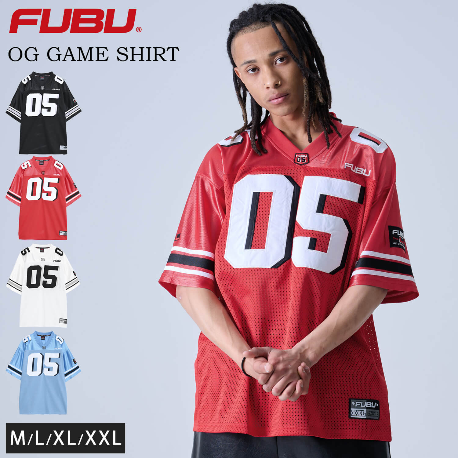 FUBU（フブ） ゲームシャツ メンズ 半袖 シャツ ヒップホップ 古着風