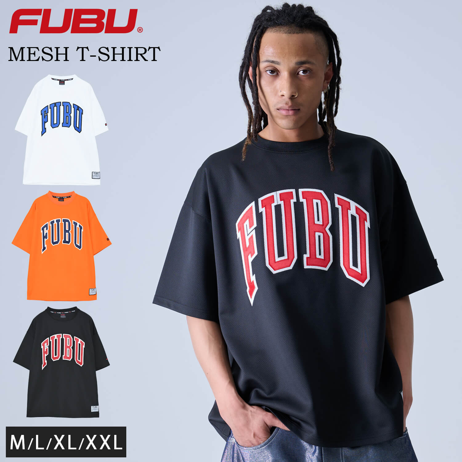 FUBU（フブ） Tシャツ 半袖 メンズ ブランド カレッジロゴ クルー