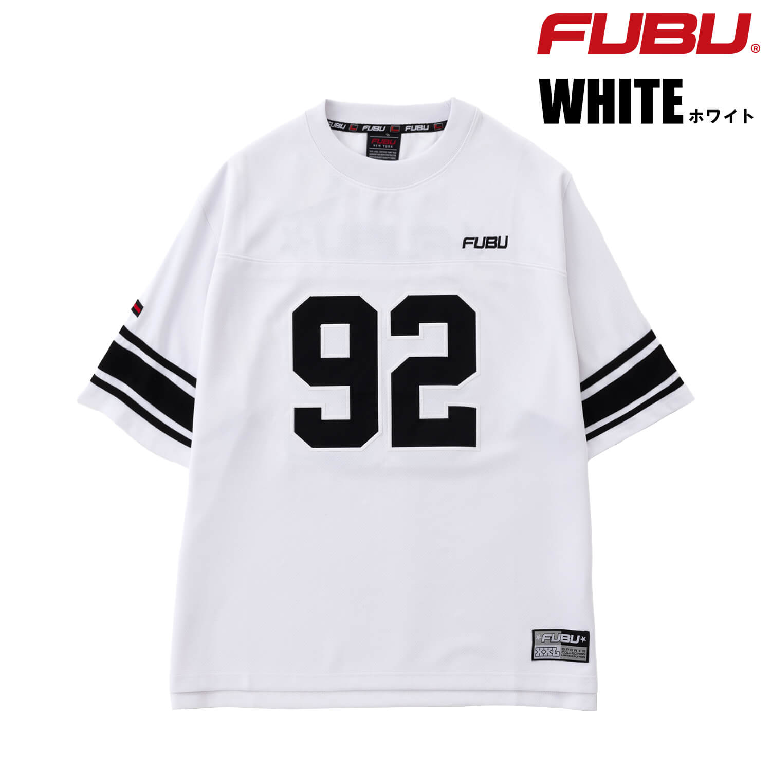 FUBU（フブ） ゲームシャツ メンズ 半袖 メッシュ フットボールシャツ