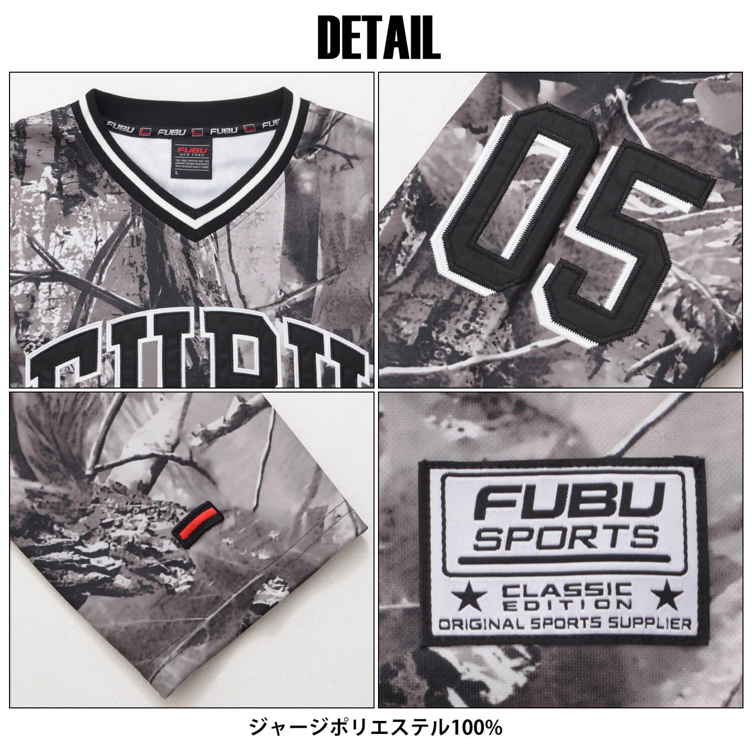 FUBU（フブ） P5倍FUBU シャツ メンズ 長袖 ゲームシャツ ホッケー
