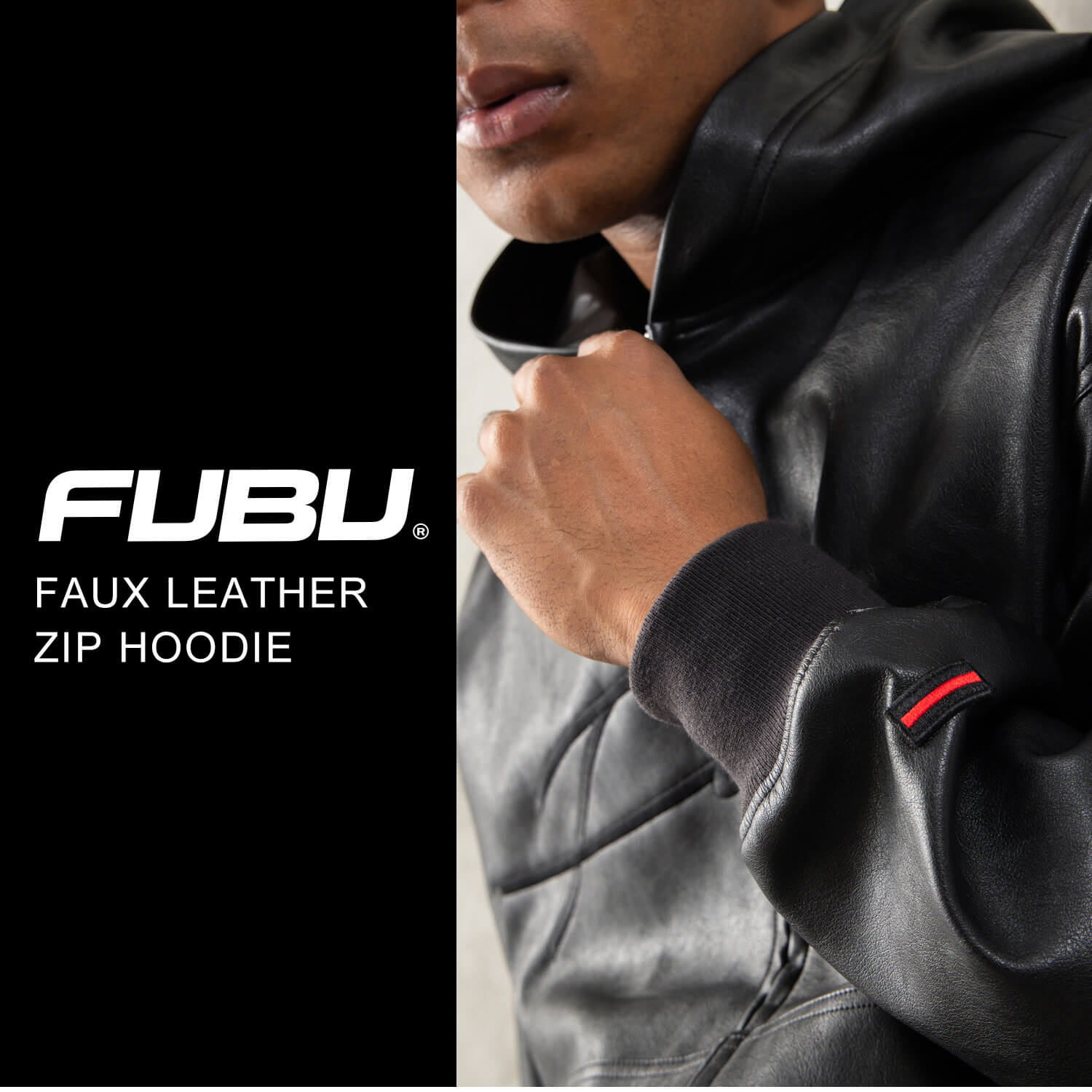 FUBU（フブ） レザージャケット メンズ レディース フェイクレザー