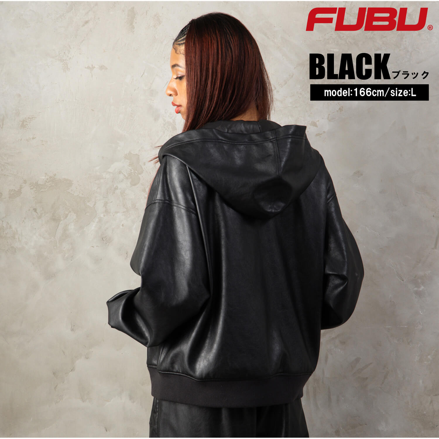 FUBU（フブ） レザージャケット メンズ レディース フェイクレザー
