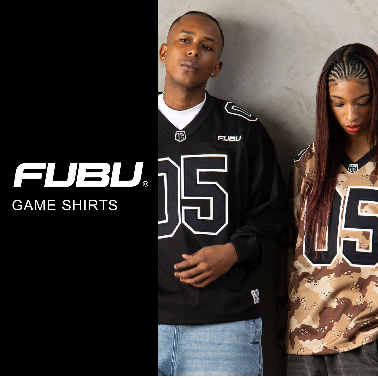 FUBU（フブ） ゲームシャツ メンズ レディース 長袖 Vネック