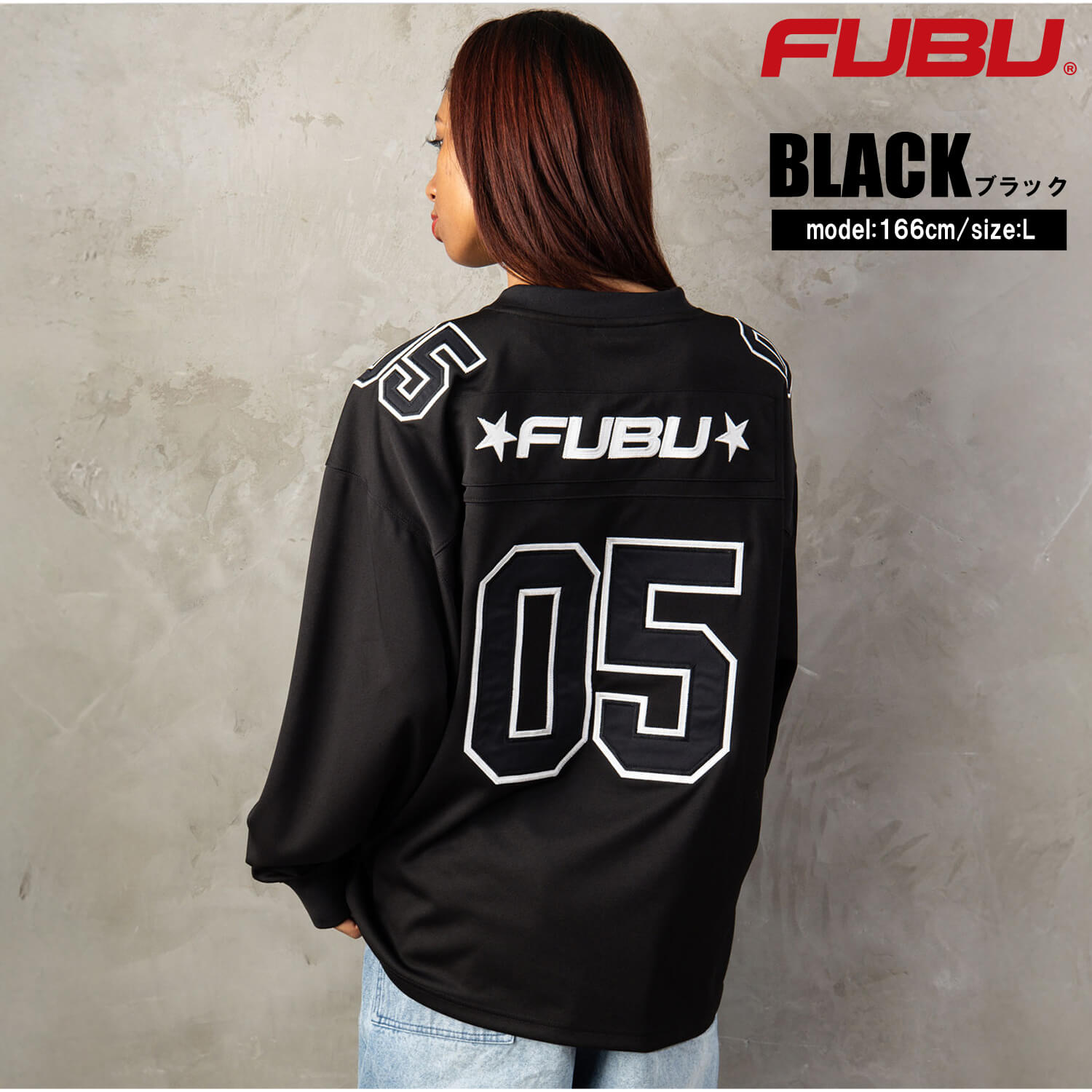 FUBU（フブ） ゲームシャツ メンズ レディース 長袖 Vネック