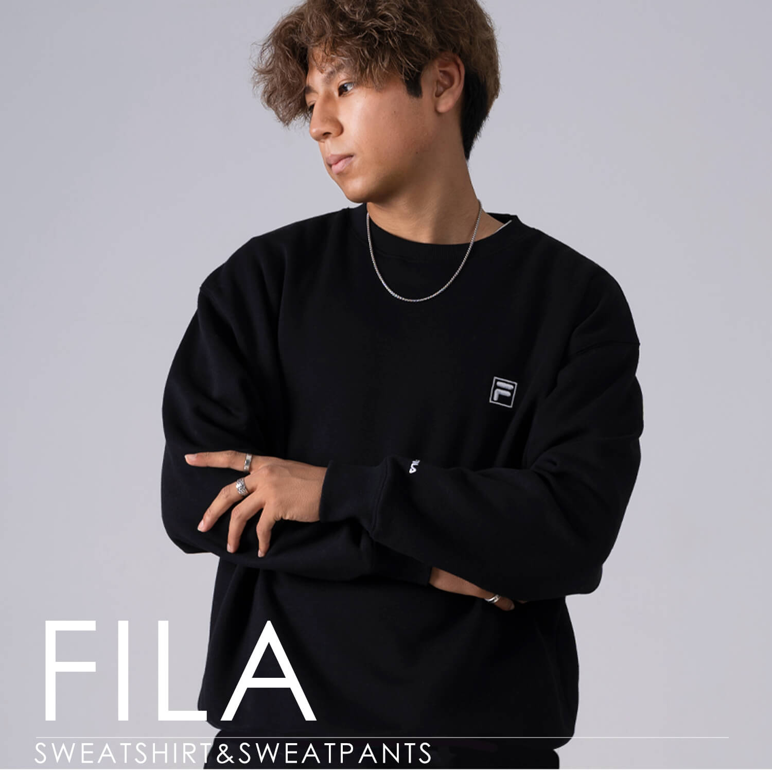 FILA（フィラ） 特価 セットアップ メンズ レディース スウェット 上下
