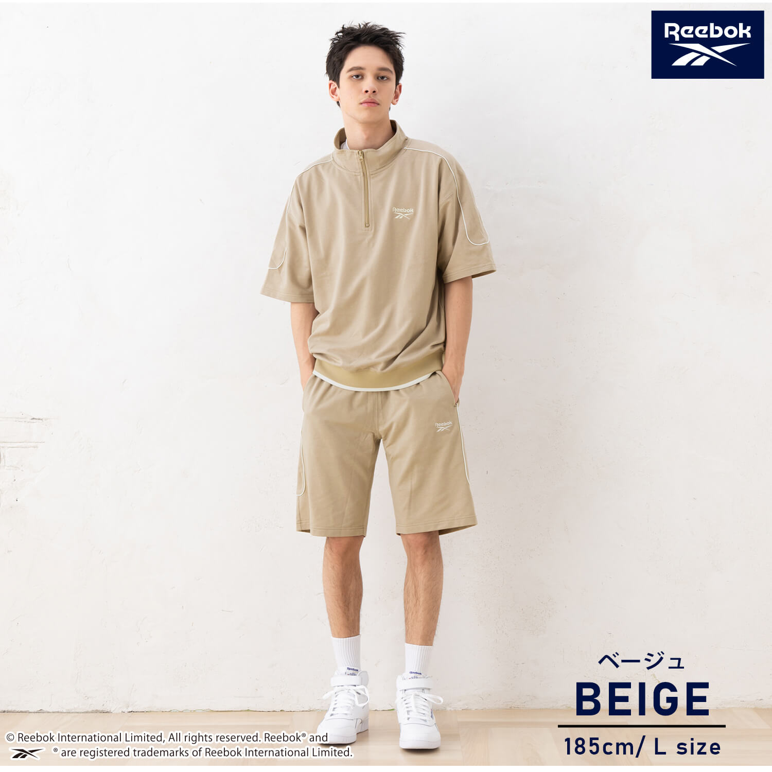 Reebok（リーボック） 特価 ハーフパンツ メンズ スウェット 裏毛