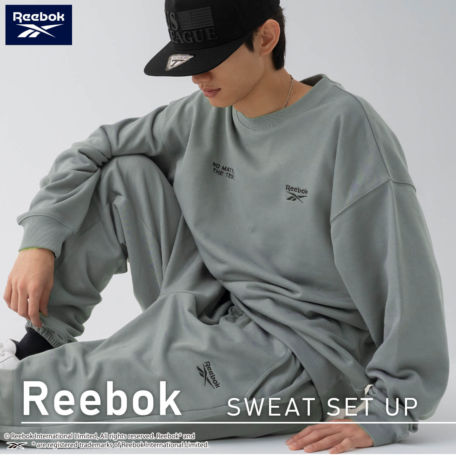 ���� Reebok ���[�{�b�N �Z�b�g�A�b�v �����Y ���f�B�[�X �X�E�F�b�g �㉺ �u�����h ����  ������ ���[���E�F�A �p�W���} �傫���T�C�Y �֘A�摜1