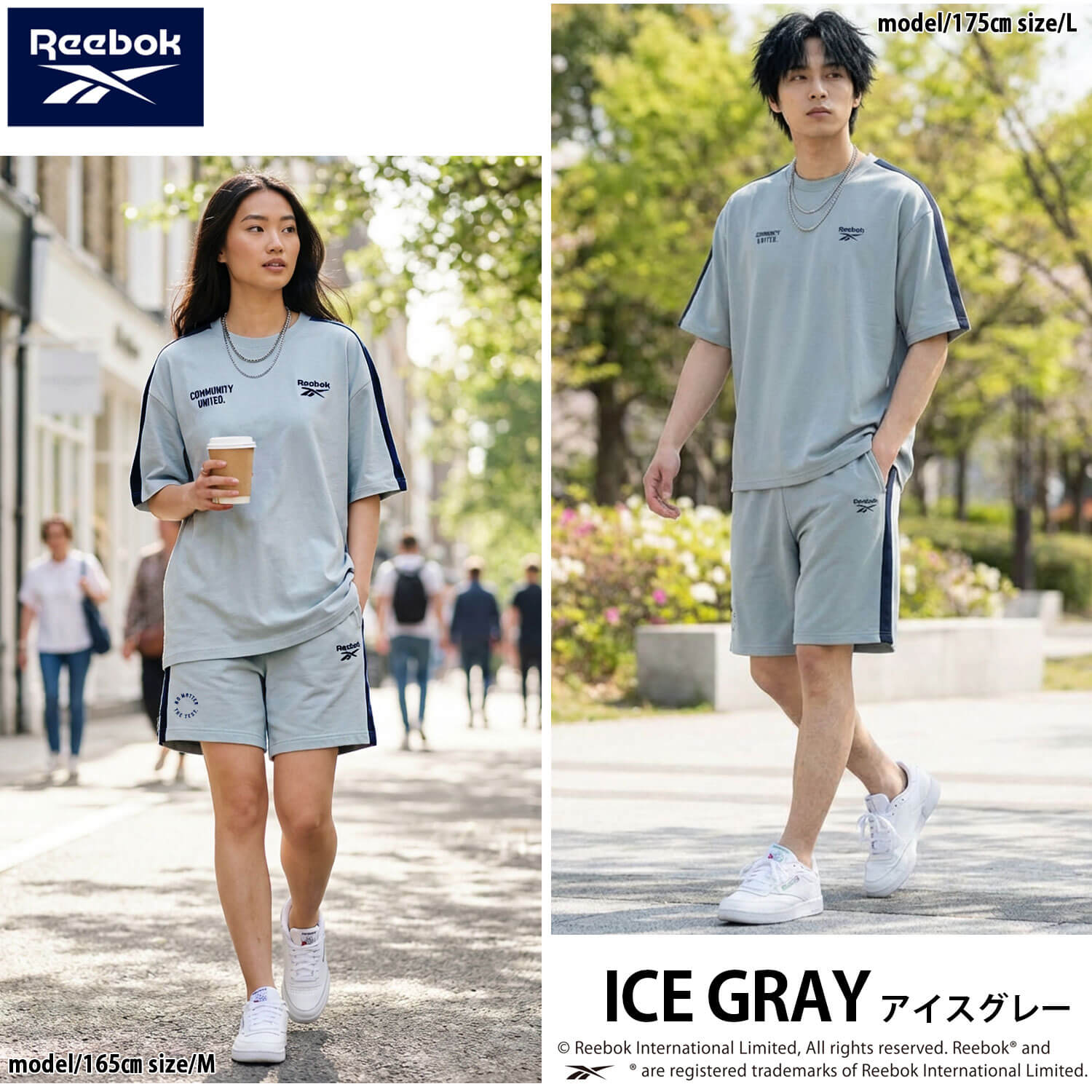 Reebok（リーボック） 特価 セットアップ 半袖 上下セット メンズ