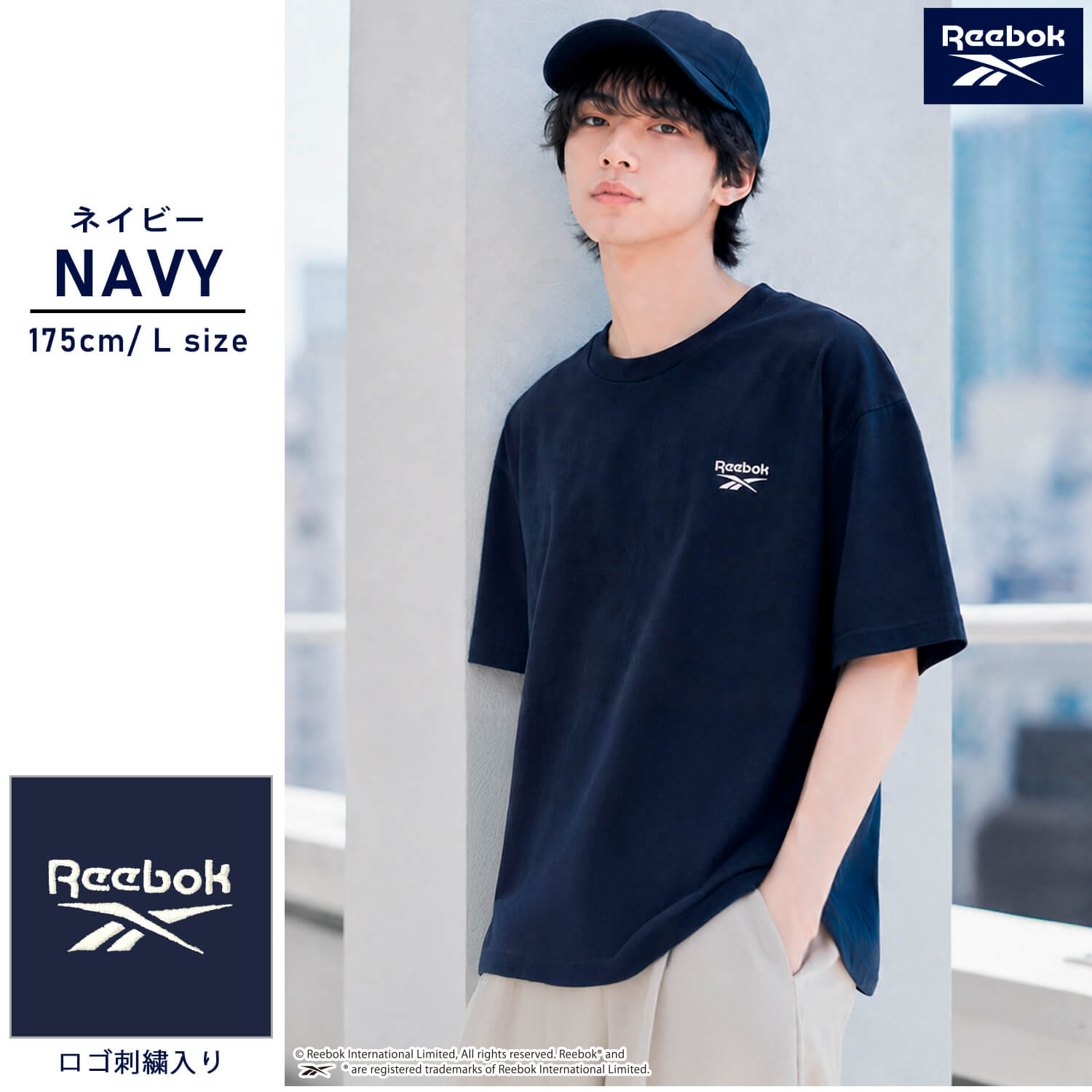 Reebok（リーボック） Tシャツ メンズ レディース 半袖 ワンポイント