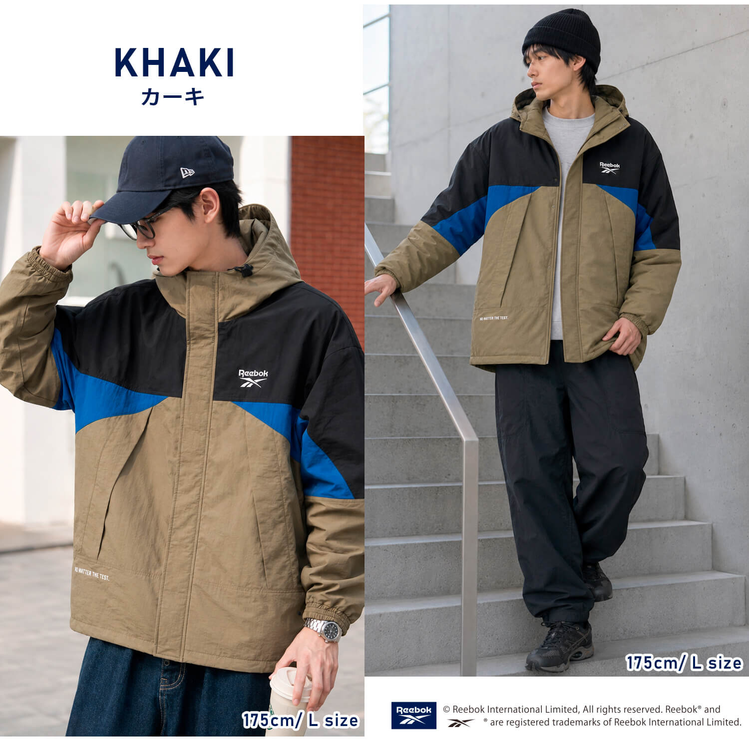 Reebok（リーボック） マウンテンパーカー メンズ 中綿 キルト 軽量