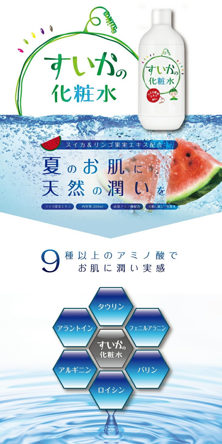 アウトレットセール】『すいかの化粧水 300ml』スイカ果実エキス配合
