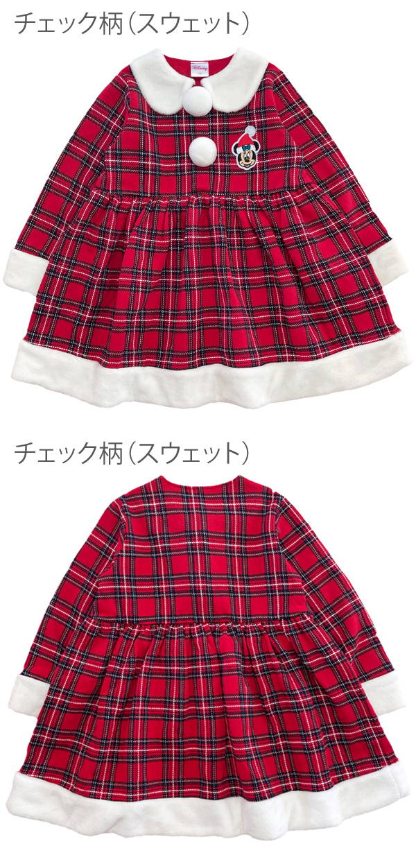 Disney 【Disney】 ミニー ワンピース ディズニー 長袖 子供服