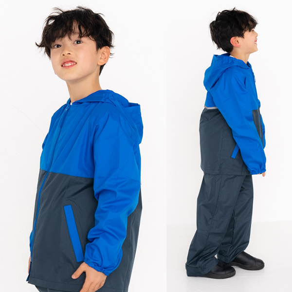 Yours Army World レインコート 上下 キッズ 林間学校 ジュニア