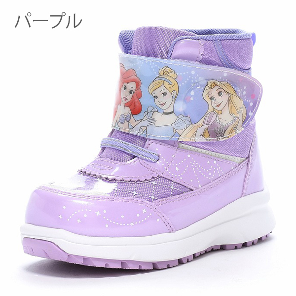 光る靴 スノーブーツ キッズ 防水 ベビー 女の子 プリンセス ディズニー moonstar ムーン...