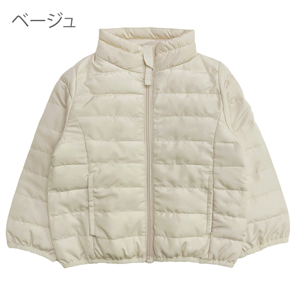 ファイバー ダウン キッズ アウター 男の子 女の子 フードなし