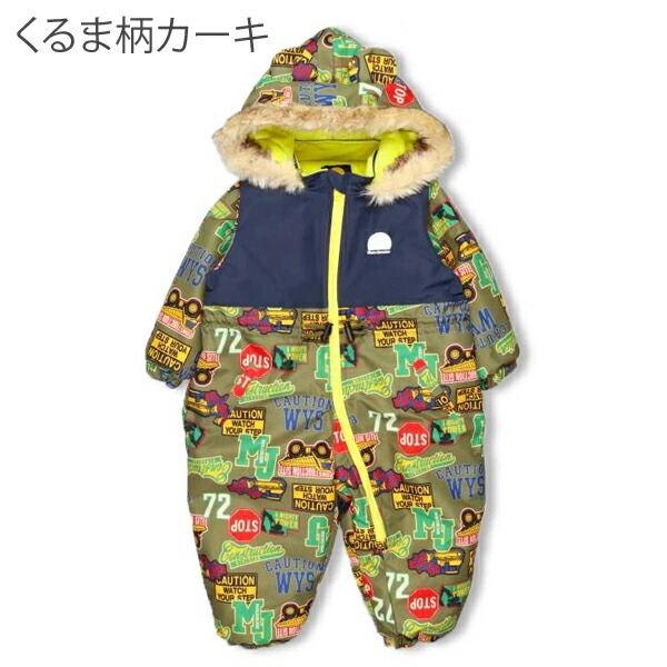 THE NORTH FACE スノーウェア 90cm カーキ ジャンプスーツ