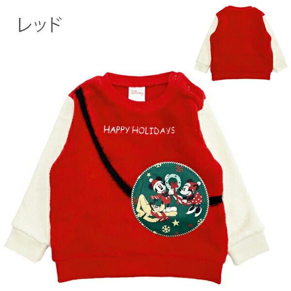 Disney（ディズニー） クリスマス コチューム キッズ トレーナー 裏
