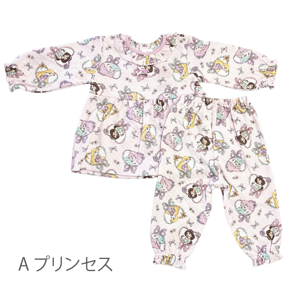 Disney（ディズニー） パジャマ ベビー キッズ キルト 女の子 長袖 長