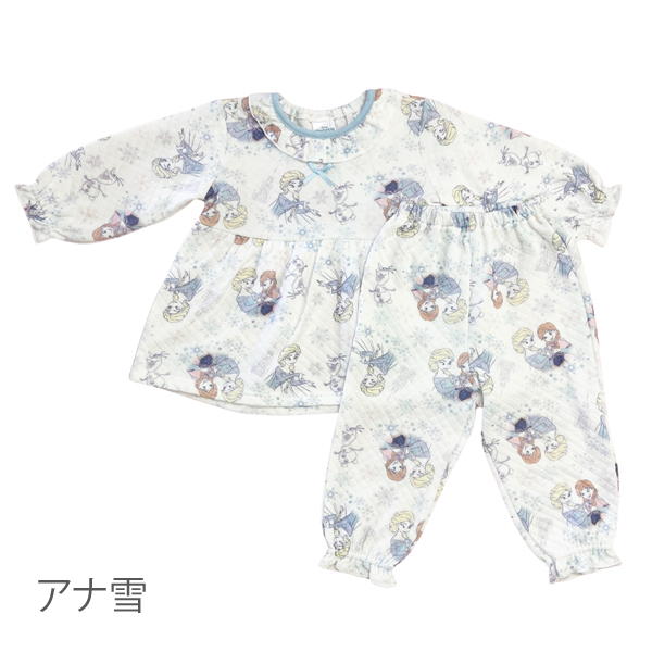 Disney（ディズニー） パジャマ ベビー キッズ キルト 女の子 長袖 長