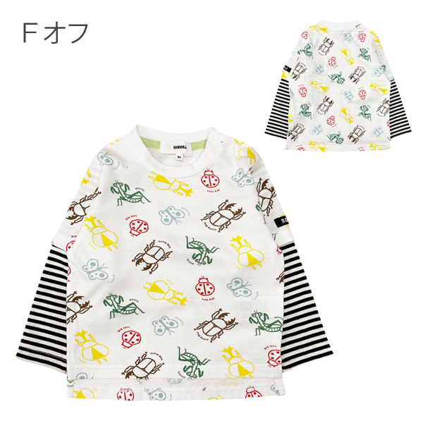 虫 Ｔシャツ キッズ ロンＴ 長袖 男の子 昆虫 子供服 ベビー トップス ポケット 長Ｔシャツ トドラー カブトムシ てんとう虫 トンボ クリスマス  プレゼント