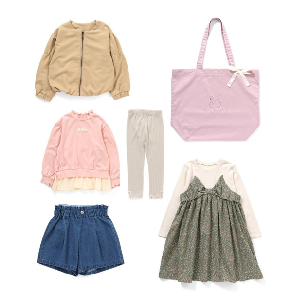 輝く高品質な 子供服 セラフ キッズ 福袋 Seraph 女の子 ジュニア 6点セット ベビー