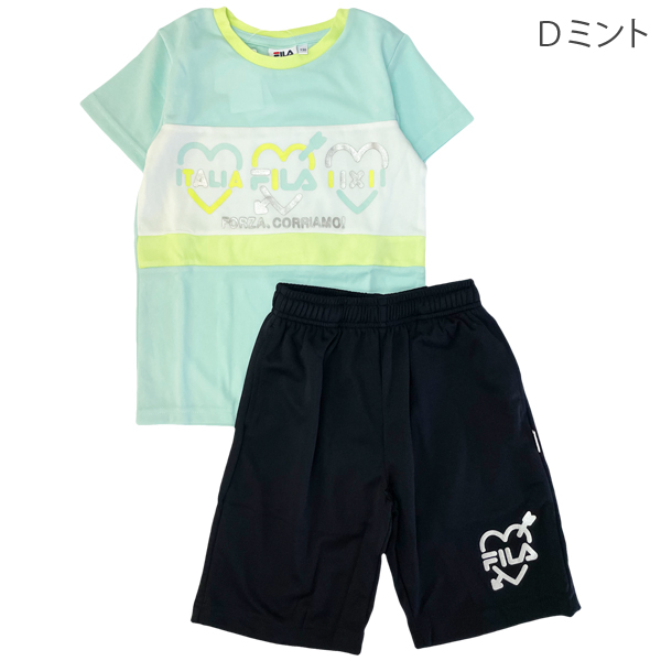 フィラ メッシュ 吸水速乾 上下セット Ｔシャツ ハーフパンツ キッズ 女の子 子供服 半袖Ｔシャツ トップス パンツ ポリエステル ●｜naturalstyle-yh｜08