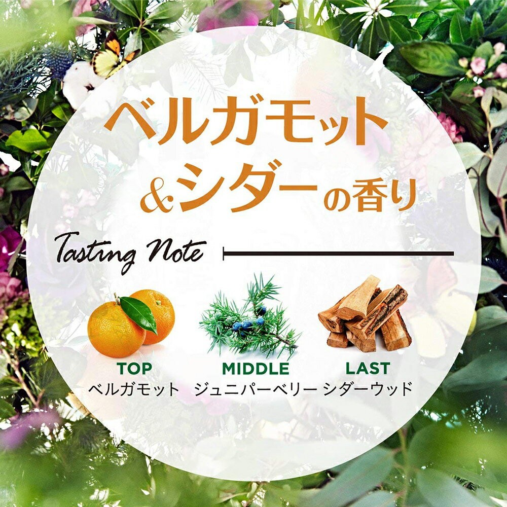 ネイチャーラボYahoo公式：ランドリン ボタニカル ルームディフューザー ベルガモット＆シダー 詰め替え 80ml・イメージ写真6