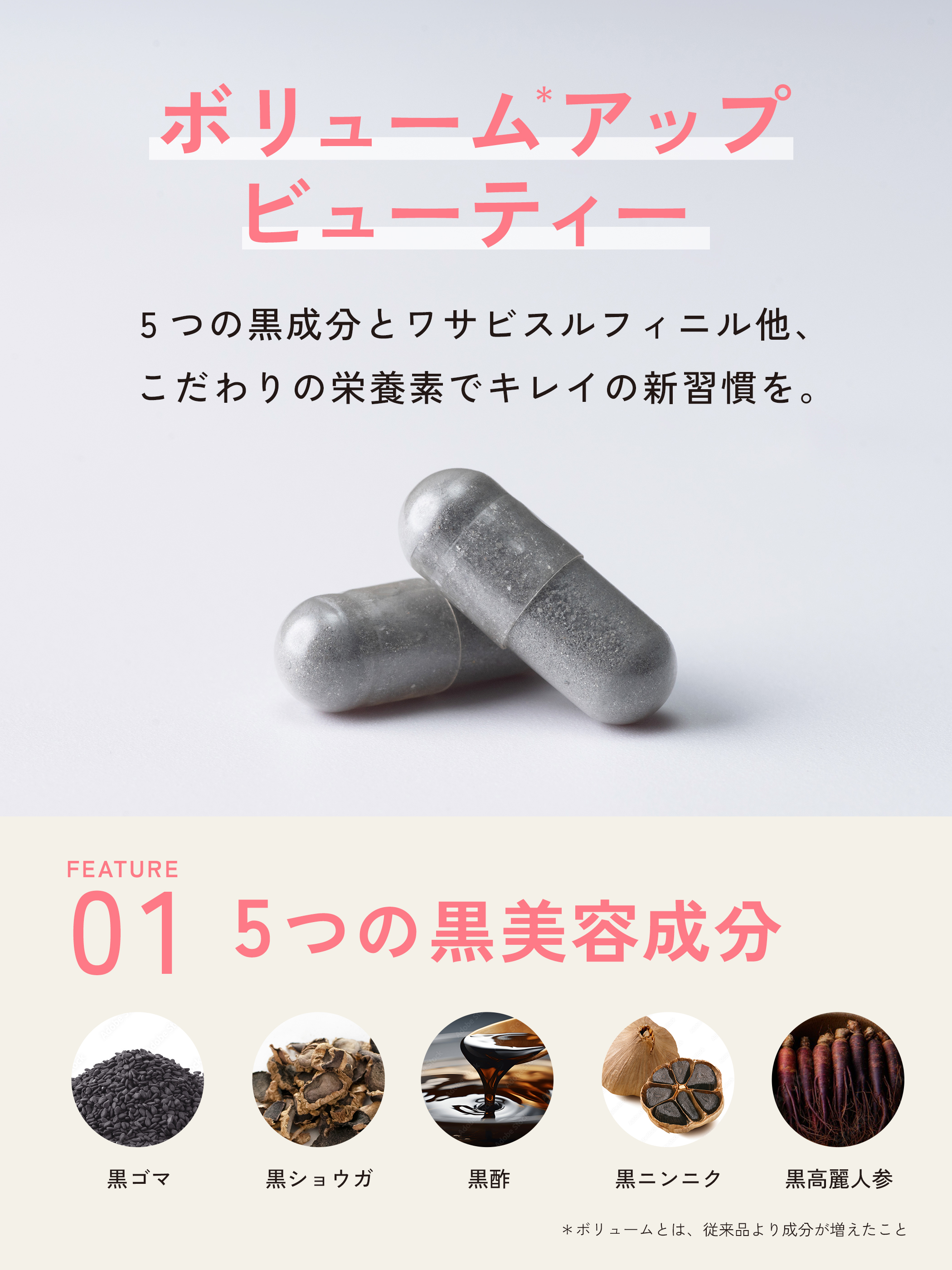 Bosley（ボズレー） ブラックプラス コンプレックス サプリメント 60粒 