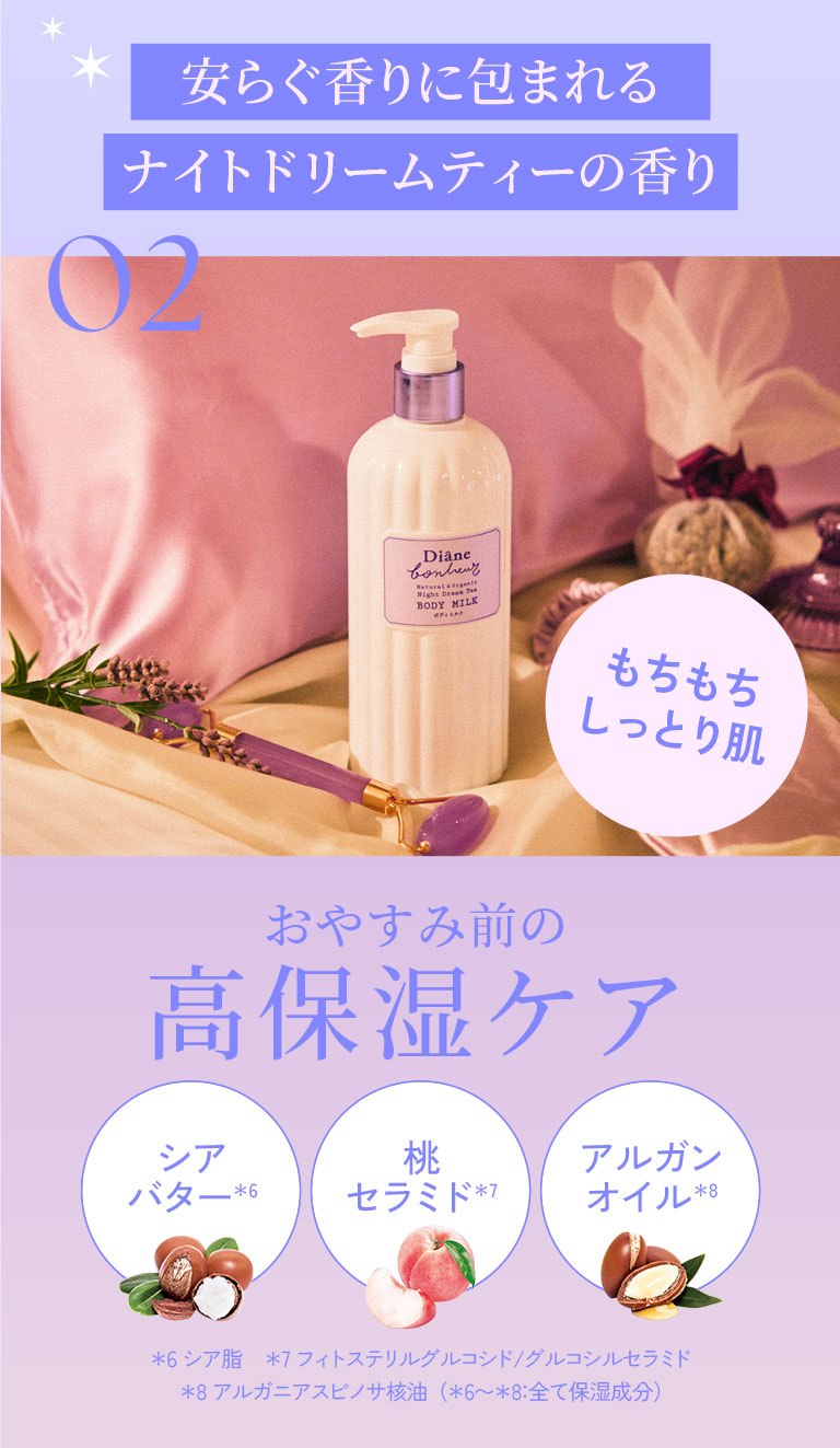 ダイアンボヌール ボディミルク ナイトドリームティーの香り