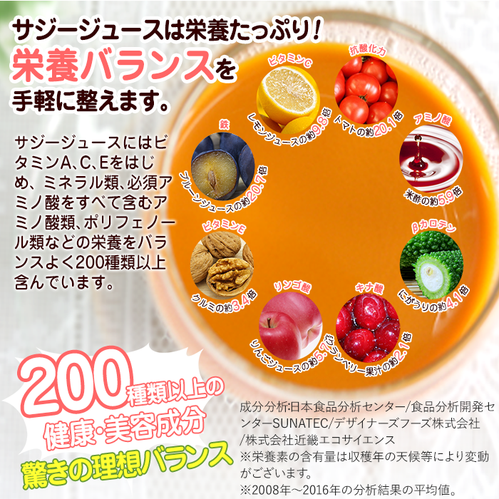 サジージュース キュリラ マイルド味 3本セット（900ml 30日分×3本）オーガニック 5％果糖入りでそのままでおいしいマイルド味｜naturetree｜15
