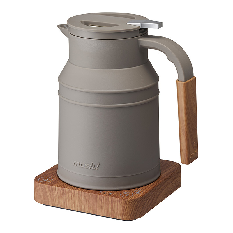 電気ポット コンパクト かわいい おしゃれ コンパクト かわいい 電気ケトル 保温機能付き 電気ケトル Mnr 0294 コンパクト Natu Robe 温度設定 Mosh 定期購入