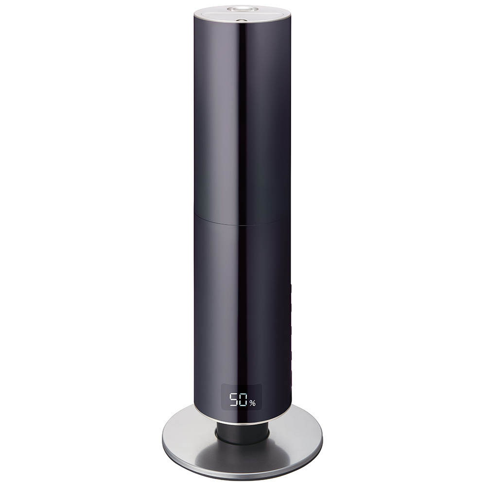 クレベリンLED搭載　ハイブリッド式加湿器　WHK-1217CL BK 加湿器 大容量 おしゃれ 上から給水 除菌 消臭 12畳 19畳