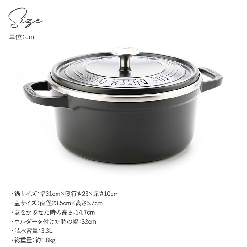 GREENPAN 両手鍋 ホワイト ノンスティック ココット鍋 軽量 両手鍋 おしゃれ 蓋付き鍋 安全 安心 ノン