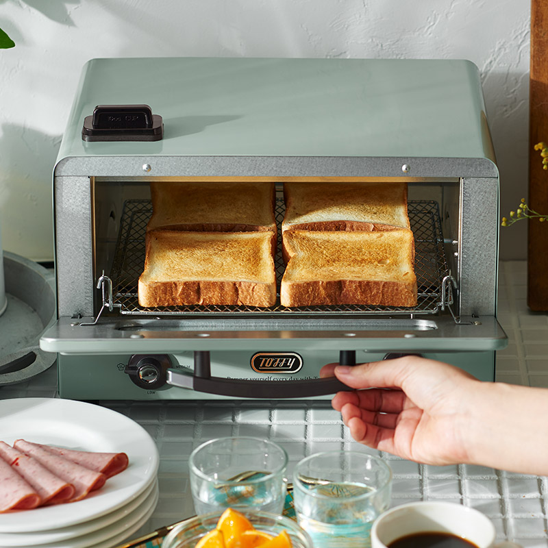 オーブントースター 4枚 コンパクト おしゃれ かわいい トースタ― 遠