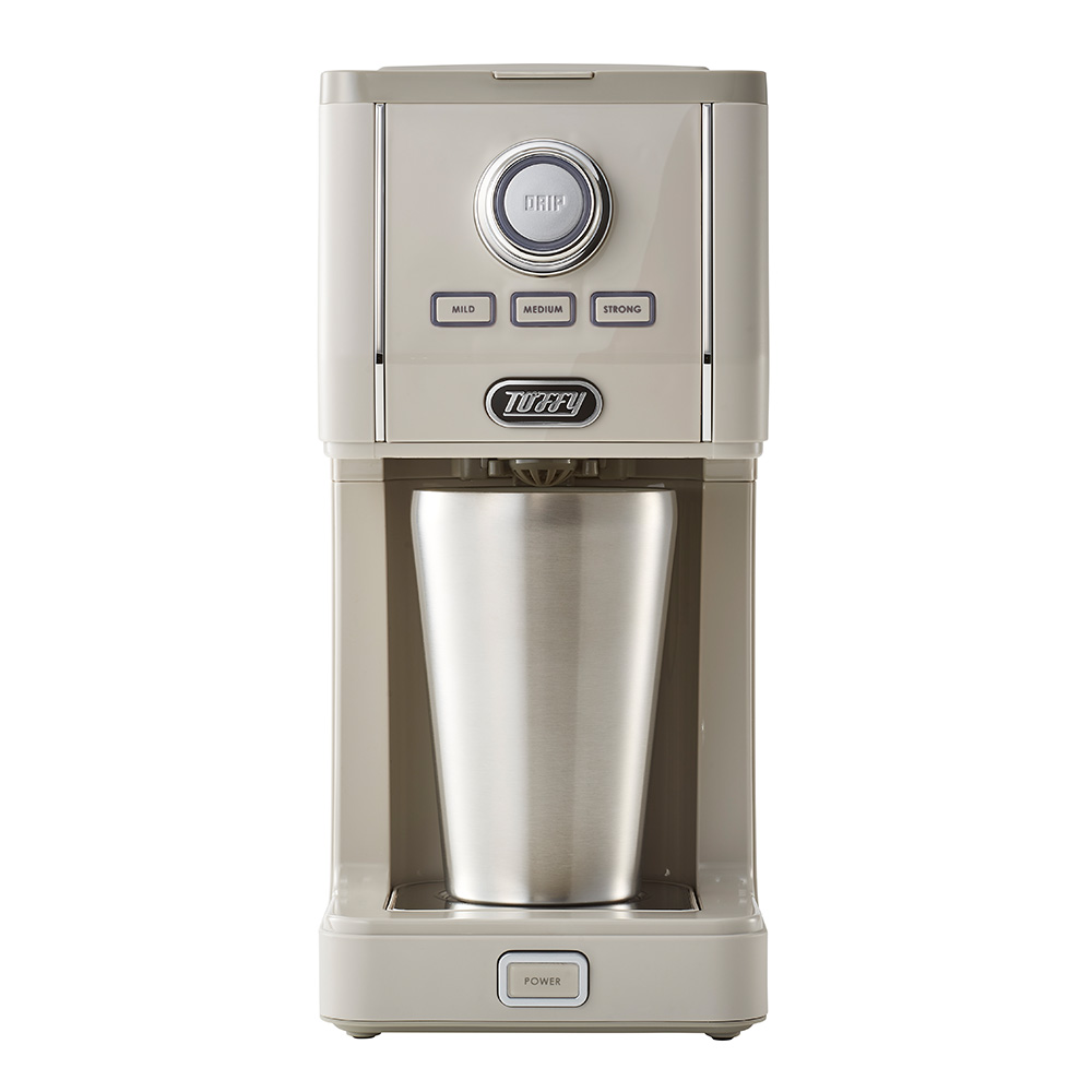 Toffy ダイレクトドリップコーヒーメーカー グレージュ コーヒーマシーン コーヒー コーヒーメーカー ドリップ 直接抽出 おしゃれ かわいい