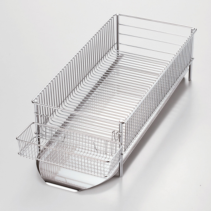 水切りかご ステンレス 燕三条 水が流れる 日本製 キッチン おしゃれ