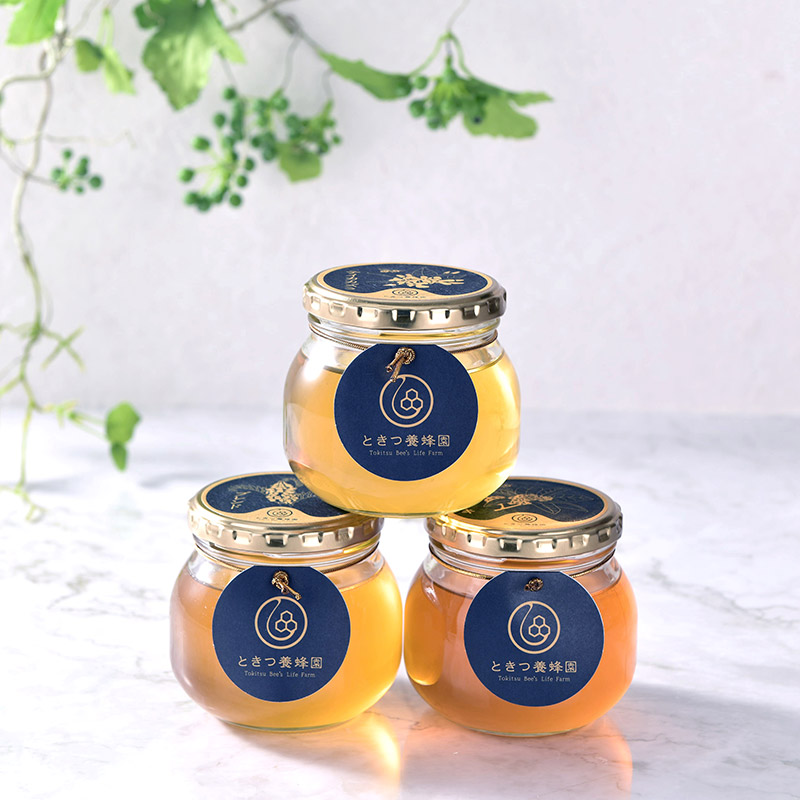 国産蜂蜜　けんぽ梨蜂蜜3本セット 国産蜂蜜3種セット(大分県/日出町/蜂の音/国産蜂蜜/百花はちみつ